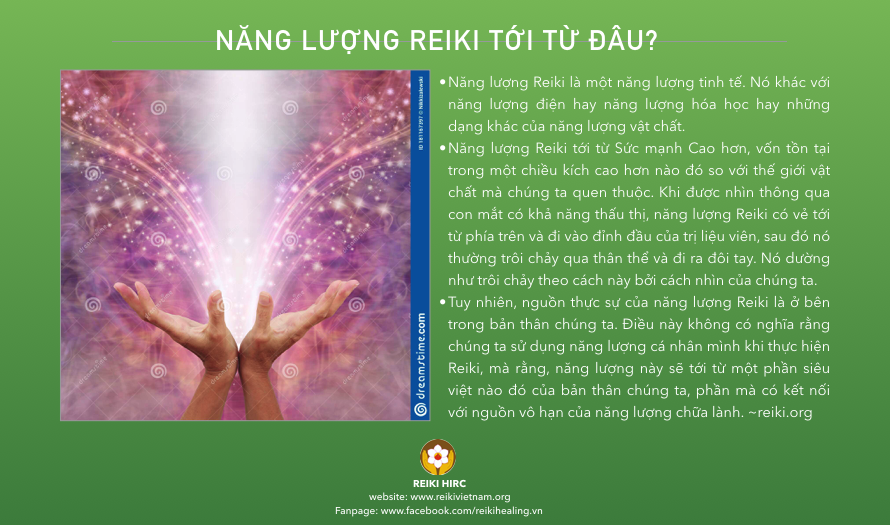 Năng lượng Reiki tới từ đâu? (Where does the Reiki energy come from?)