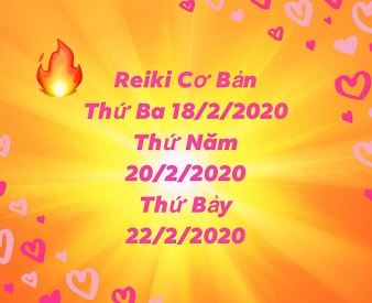 Lớp Reiki Cơ Bản ngày 18-20-22-02-2020