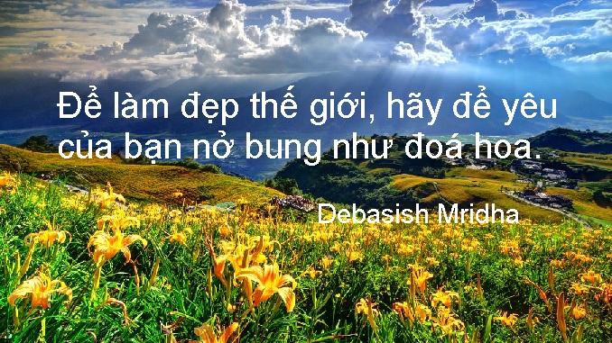 Làm đẹp cho bản thân và thế giới