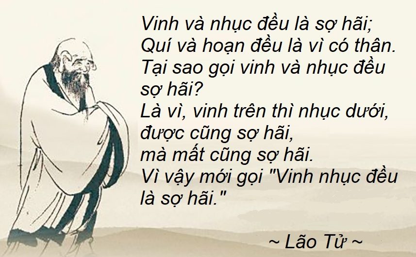 Vinh và nhục, khen và chê là do bản ngã cảm thấy