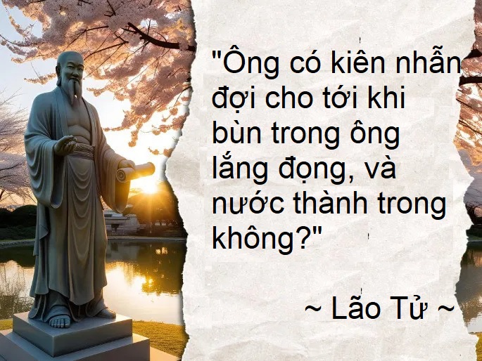 Nhờ tịnh mà đục hoá trong- làm tĩnh lặng tâm trí