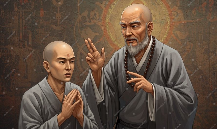 Đệ tử học trong sự hiện diện của thầy